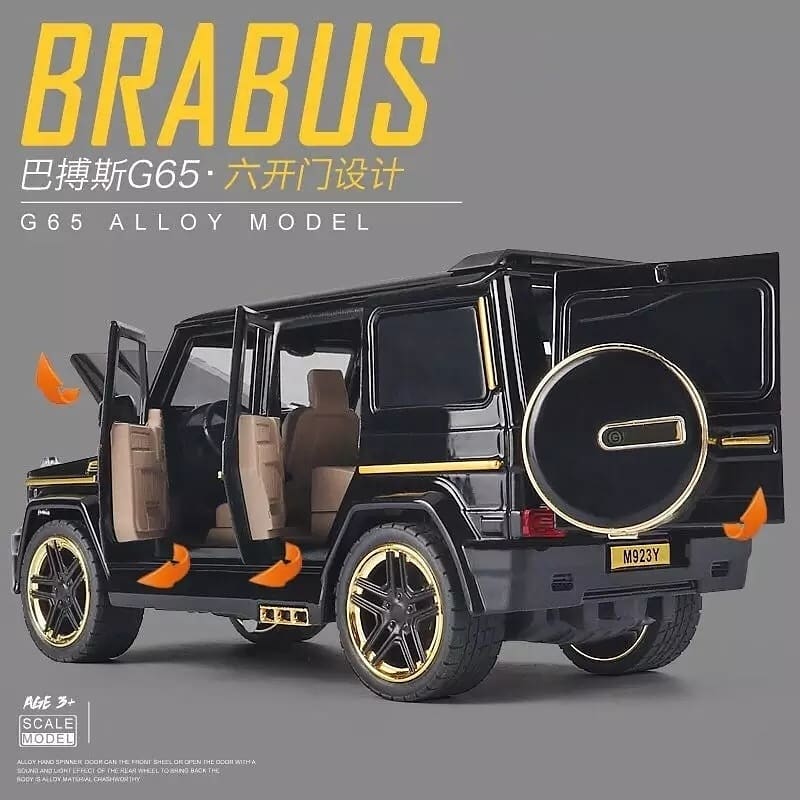 🚙 МЕТАЛЛИЧЕСКАЯ МОДЕЛЬ "MERCEDES-AMG G65 BRABUS" в подарочной коробке (1:24 масшт.)