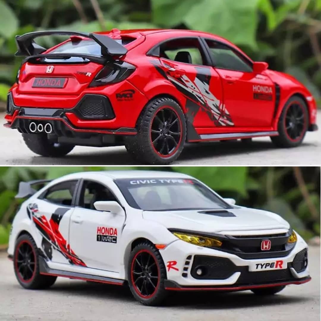 🚘 МЕТАЛЛИЧЕСКАЯ МОДЕЛЬ "HONDA CIVIC TYPE R" в подарочной коробке (1:32 масшт.)
