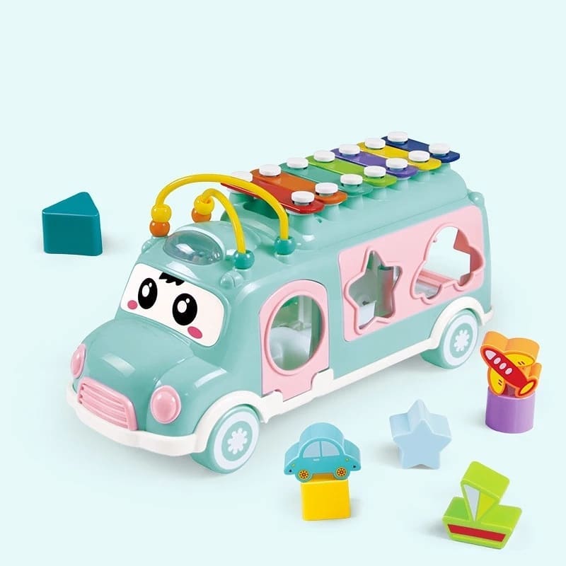 🚌 МНОГОФУНКЦИОНАЛЬНАЯ ИГРУШКА "Музыкальный автобус"