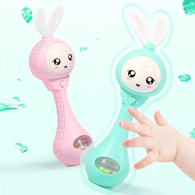 🐰МУЗЫКАЛЬНАЯ ИГРУШКА — ПОГРЕМУШКА «Зайка» (аналог «Alilo»)