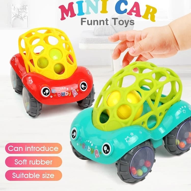 🚙 ИГРУШКА — ПОГРЕМУШКА С МЯГКИМИ ЭЛЕМЕНТАМИ «Машинка-неразбивайка»