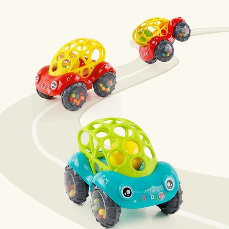 🚙 ИГРУШКА — ПОГРЕМУШКА С МЯГКИМИ ЭЛЕМЕНТАМИ «Машинка-неразбивайка»