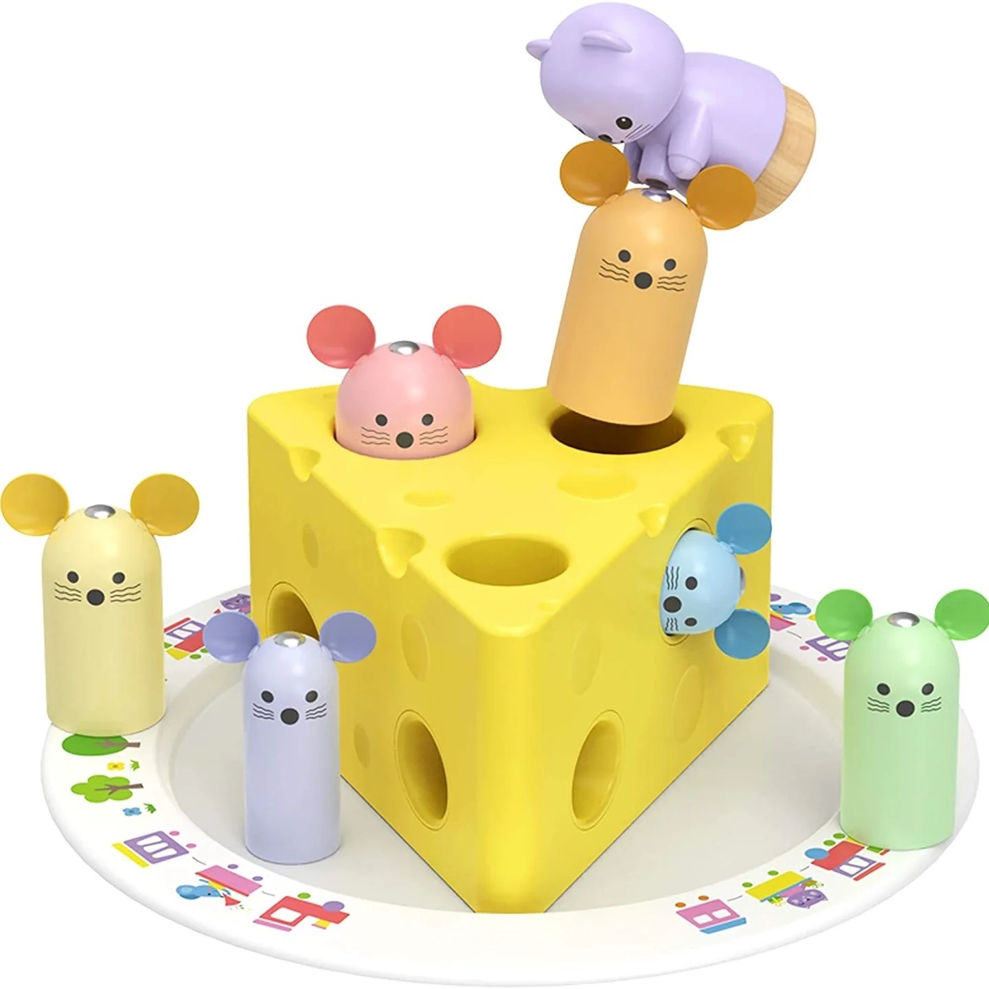 🧀🐁🐈 РАЗВИВАЮЩАЯ МАГНИТНАЯ ИГРА «Мышки в сыре» — Sabi toys