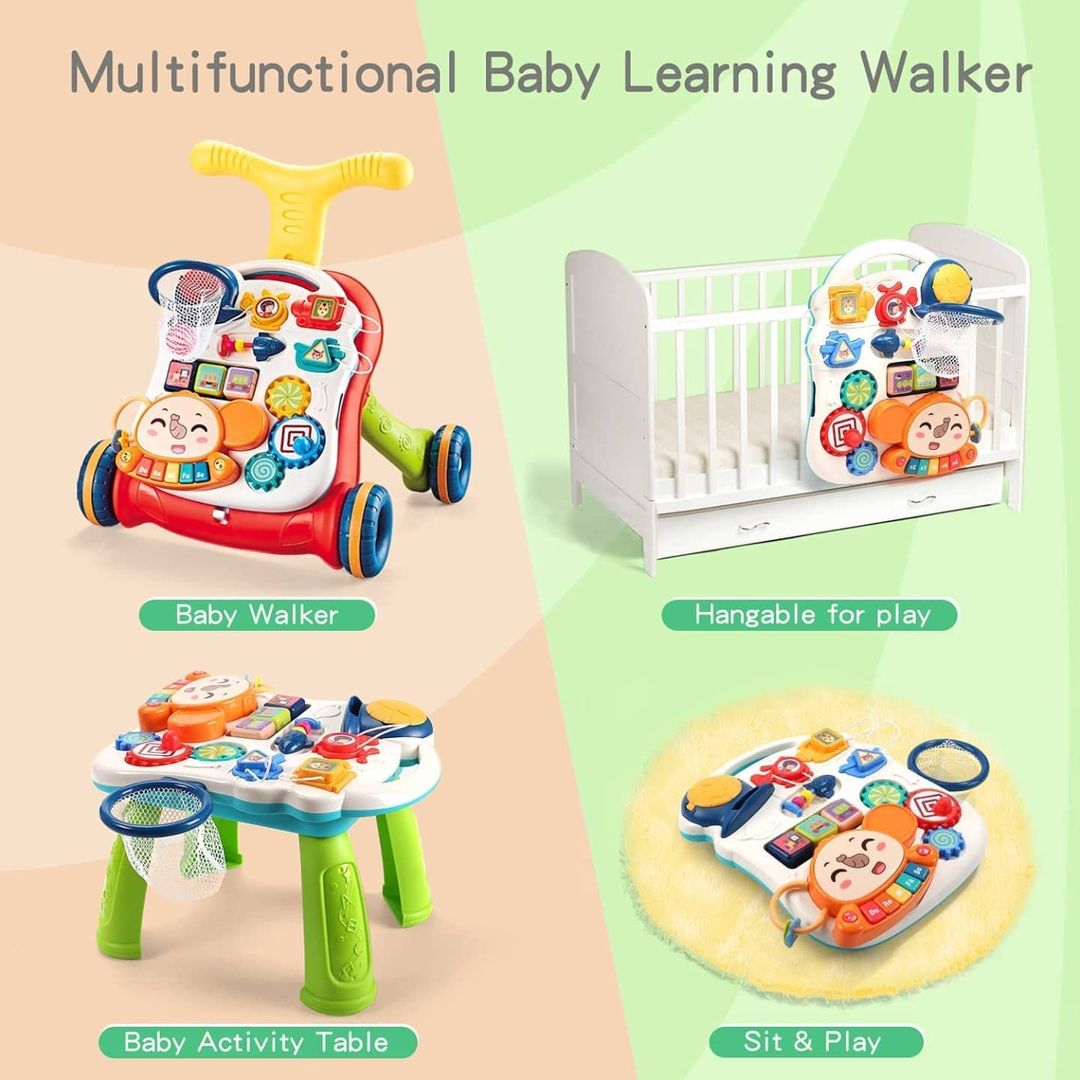 👶 МНОГОФУНКЦИОНАЛЬНЫЕ РАЗВИВАЮЩИЕ ХОДУНКИ С ИГРОВЫМ ЦЕНТРОМ «3в1»