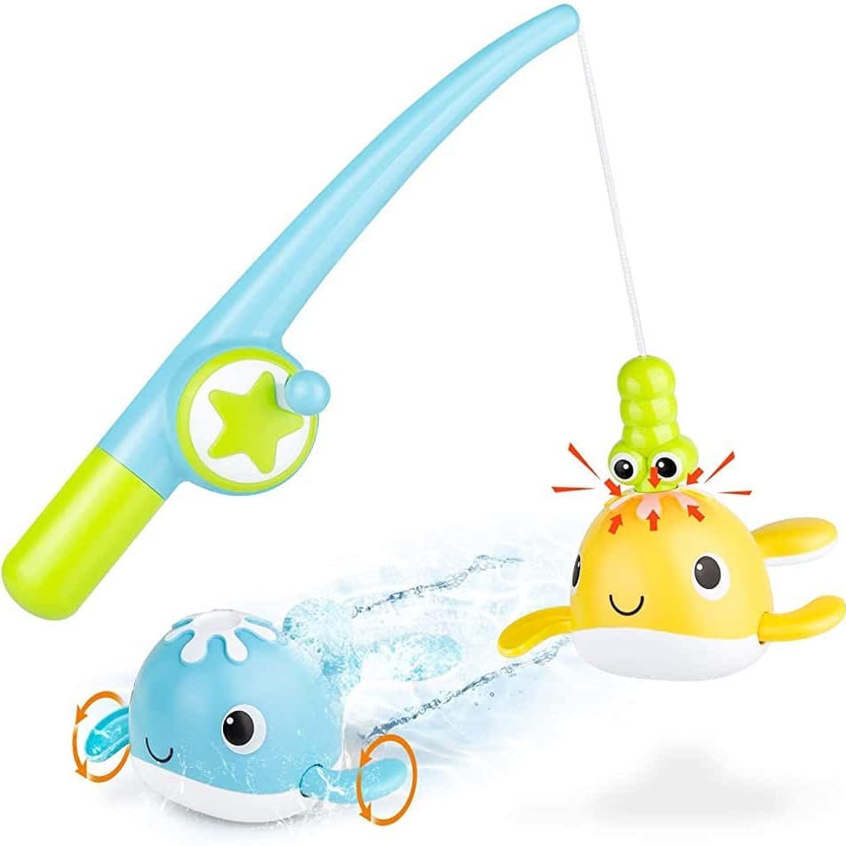 🎣🐟🐠 ИГРОВОЙ НАБОР «ВЕСЁЛАЯ РЫБАЛКА» С ЗАВОДНЫМИ КИТАМИ