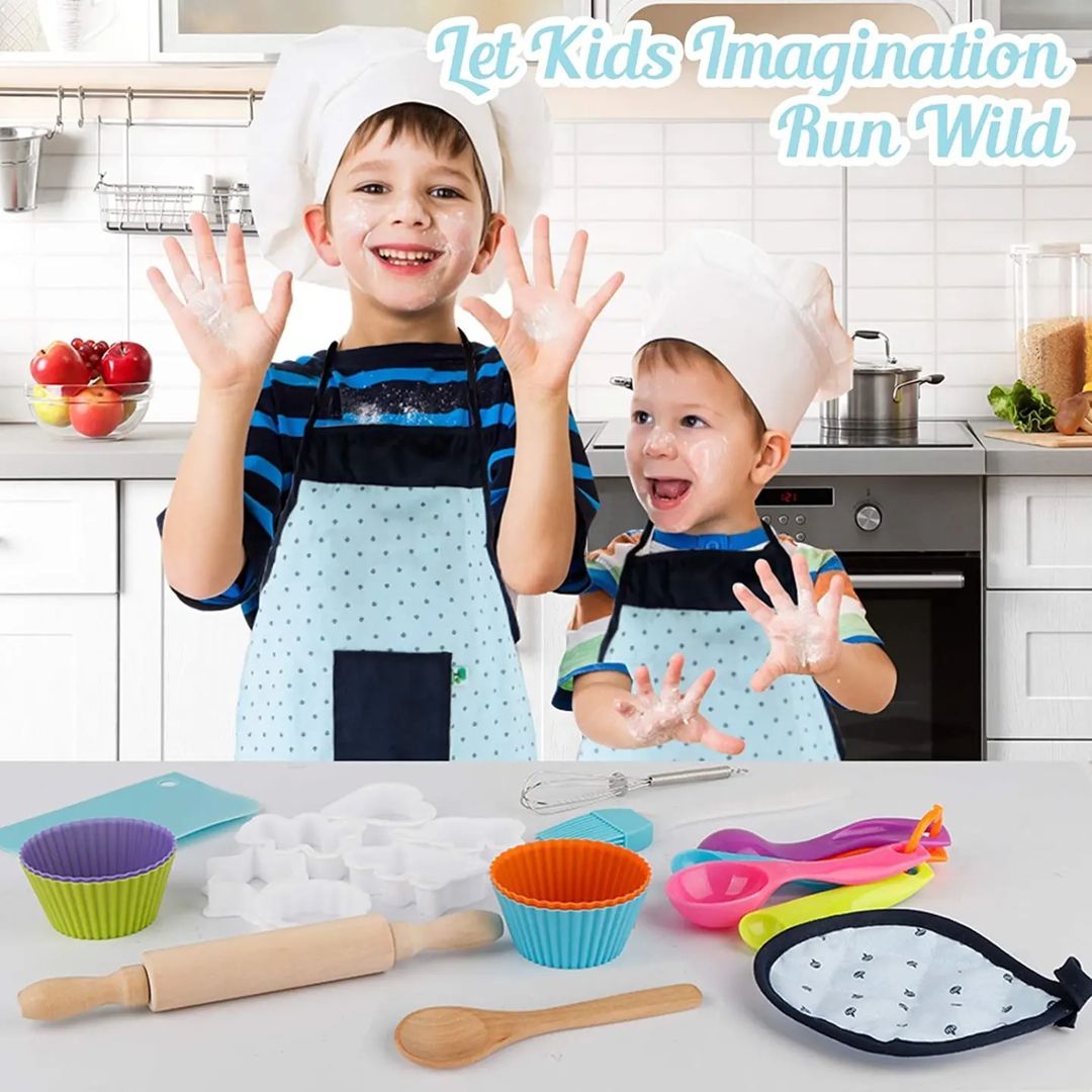 👩‍🍳🍴ДЕТСКИЙ ИГРОВОЙ НАБОР «Юный Кулинар» с аксессуарами (24 предмета)