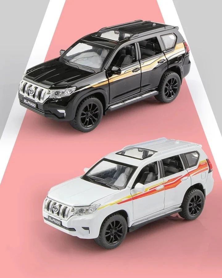 🚙 МЕТАЛЛИЧЕСКАЯ МОДЕЛЬ «Toyota Land Cruiser Prado» (1:32 масшт.)