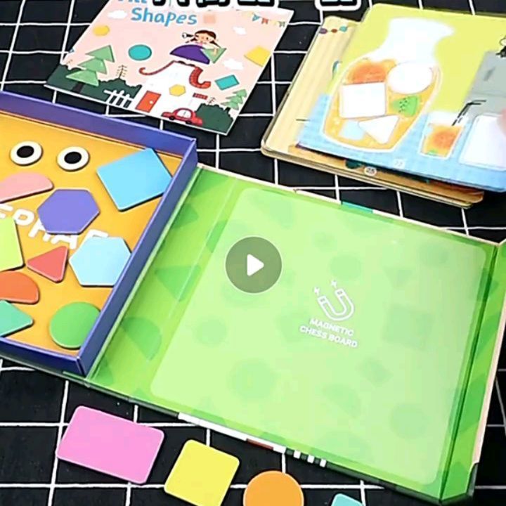🟢◼️🔶 РАЗВИВАЮЩАЯ ИГРА «Магнитная мозайка с карточками» (15 карточек)