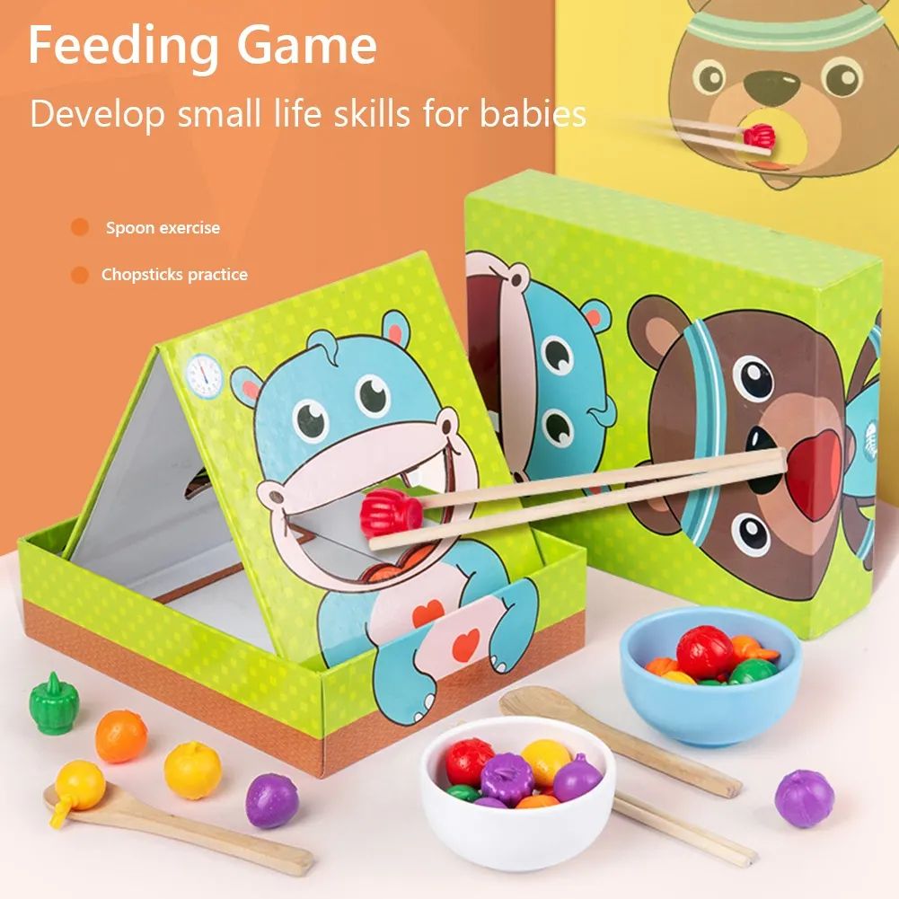 🐻🦛 РАЗВИВАЮЩИЙ ИГРОВОЙ НАБОР «Накорми меня»