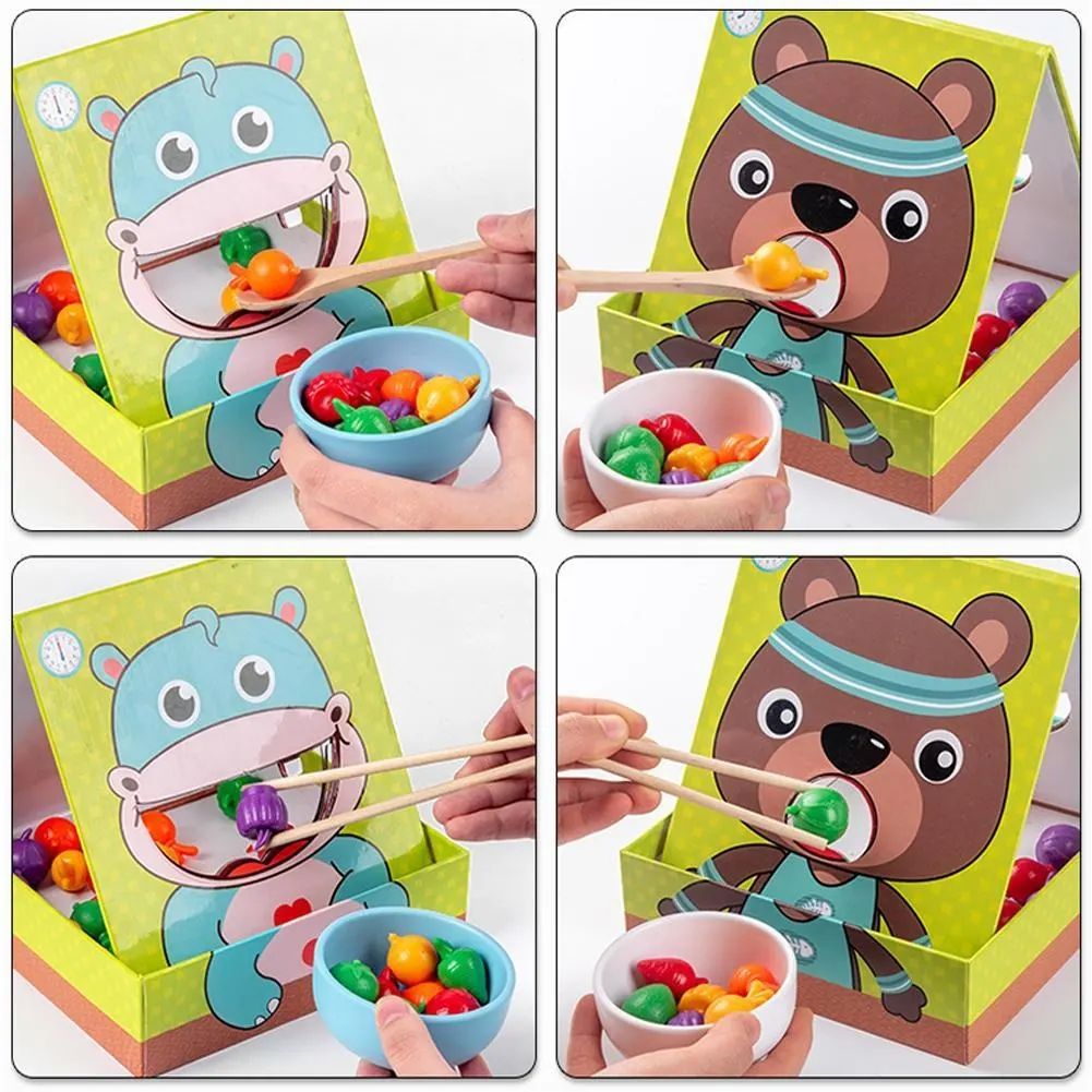 🐻🦛 РАЗВИВАЮЩИЙ ИГРОВОЙ НАБОР «Накорми меня»
