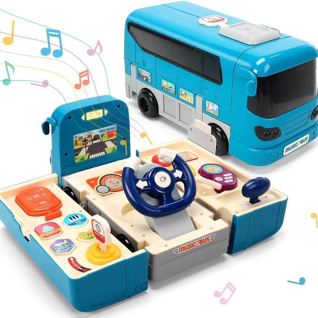 🚍🚌 ИНТЕРАКТИВНАЯ ИГРУШКА-АВТОТРЕНАЖЁР «Школьный автобус»