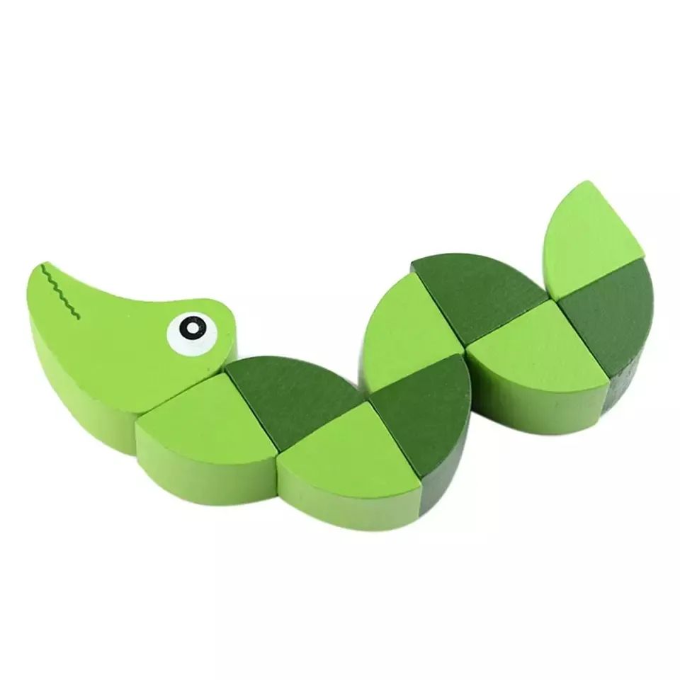 🐊 РАЗВИВАЮЩАЯ ДЕРЕВЯННАЯ ИГРУШКА «Крокодил»