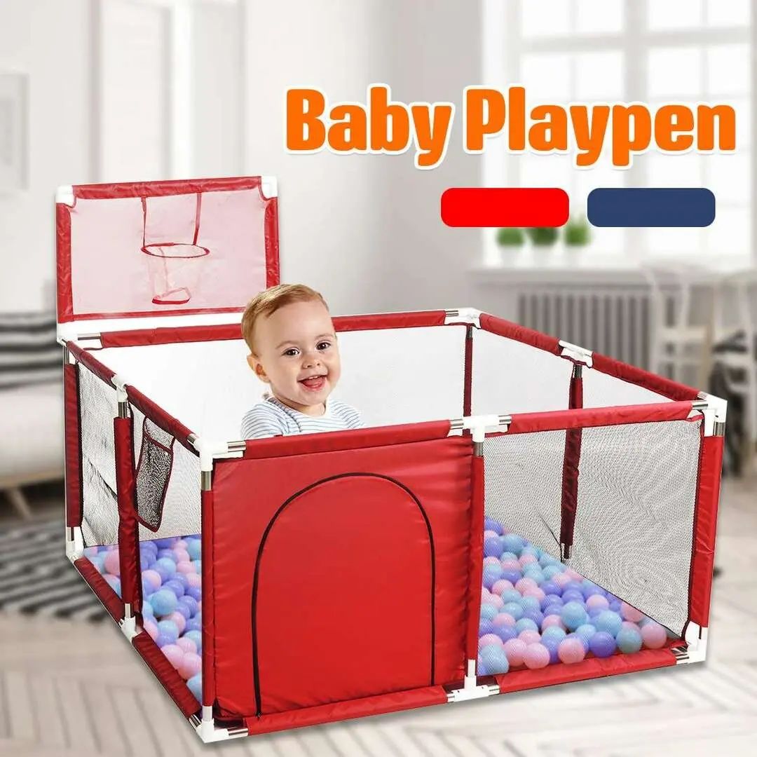 ⛹️⛹️‍♀️ ДЕТСКИЙ КВАДРАТНЫЙ ИГРОВОЙ МАНЕЖ с баскетбольным кольцом