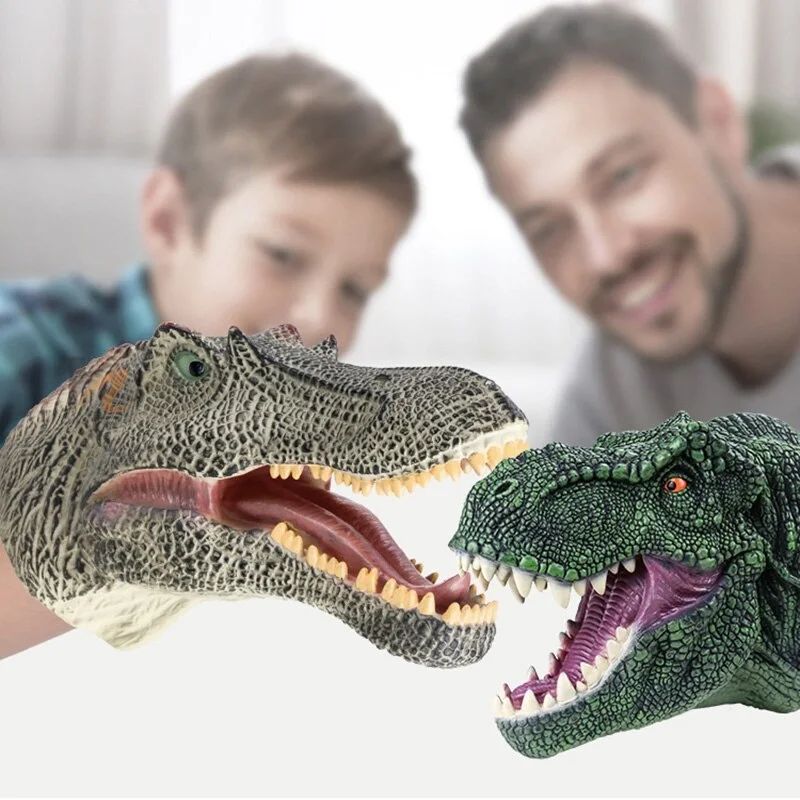 🦖 КУКЛА-ПЕРЧАТКА «ГОЛОВА ДИНОЗАВРА» (Тираннозавр/Трицератопс/Спинозавр)